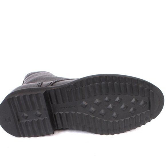 Giovanni Conti 7656 Black Leather Sheepskin Fur Lace-Up Ankle Boots - Picture 8 of 8